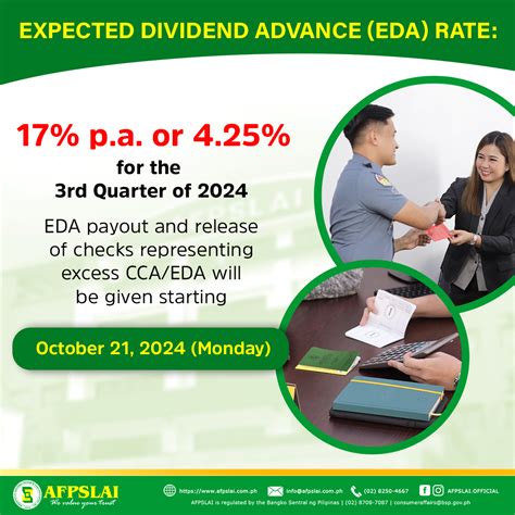 afpslai dividend 3rd quarter 2023|Expected Dividend Advance (EDA) .